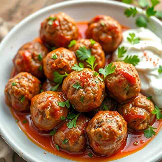 Juicy Bulgarian Kyufte - Easy Meatball from Scratch Recipe